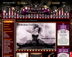 New Delicious Corsets site 2010