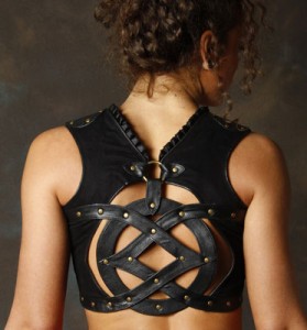 Sefirah Fierce Leather Geo Top