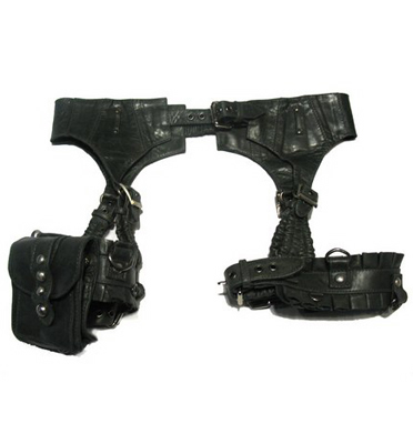 Skingraft Leather Garter Belt