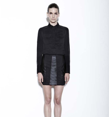 Factory by Erik Hart Paneled Skirt : Delicious Boutique