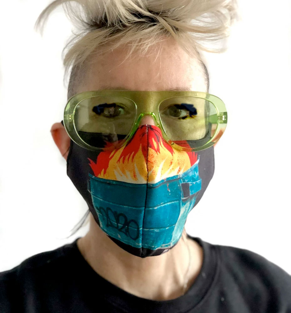 dumpster fire mask