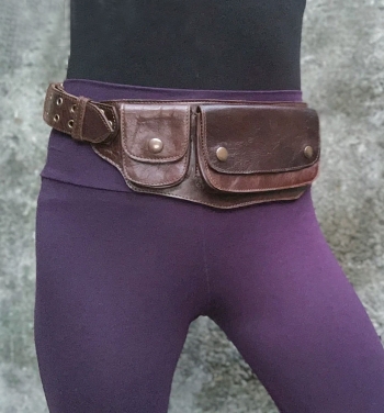 Hipstirr Leather Pocket Belts, Boho Bags & Clothing for Men & Women