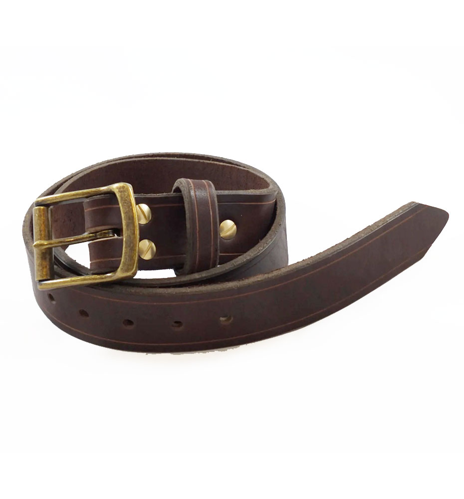 Rectangle Buckle Belt - Brown : Delicious Boutique