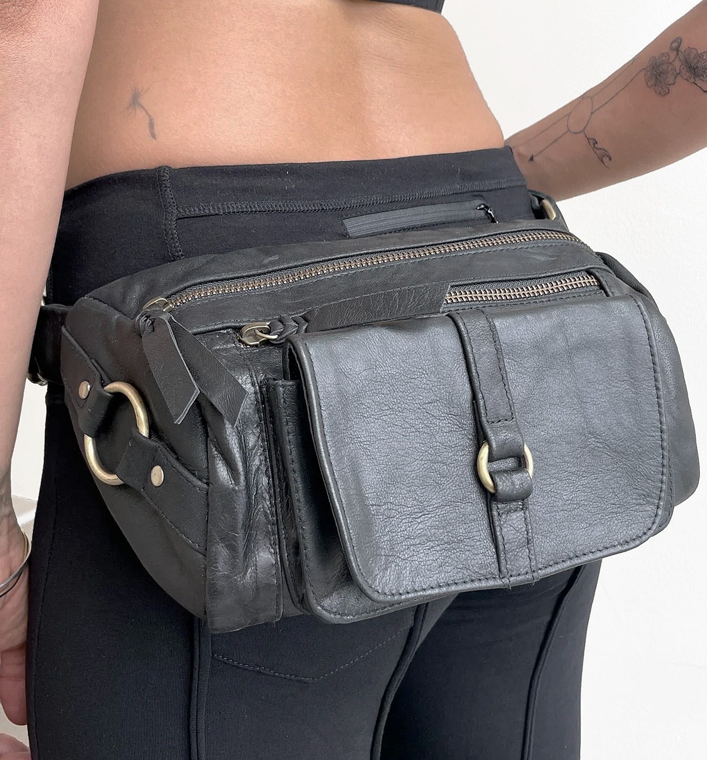 Fanny Pack in Soft Leather Belt Bag Crossbody 