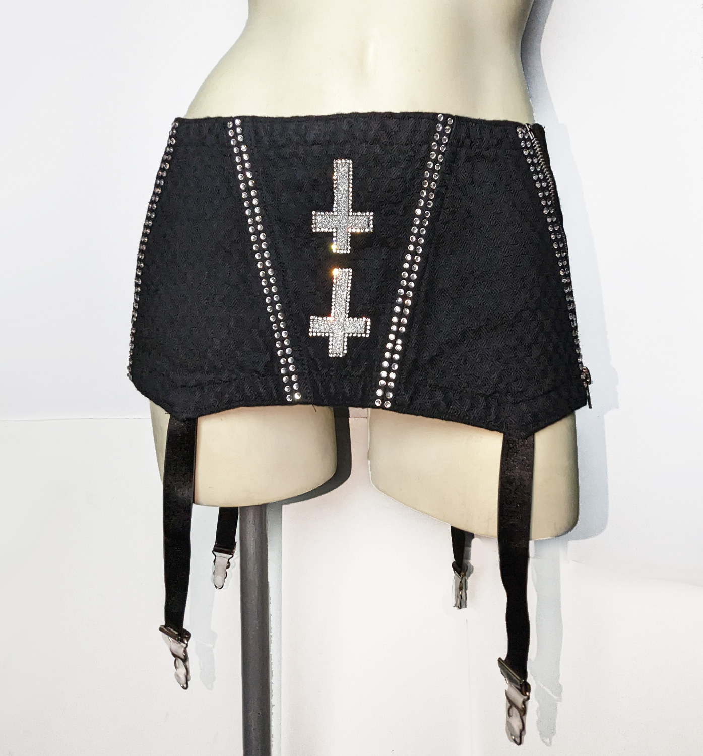 Junker Designs Studded Garter Skirt : Delicious Boutique