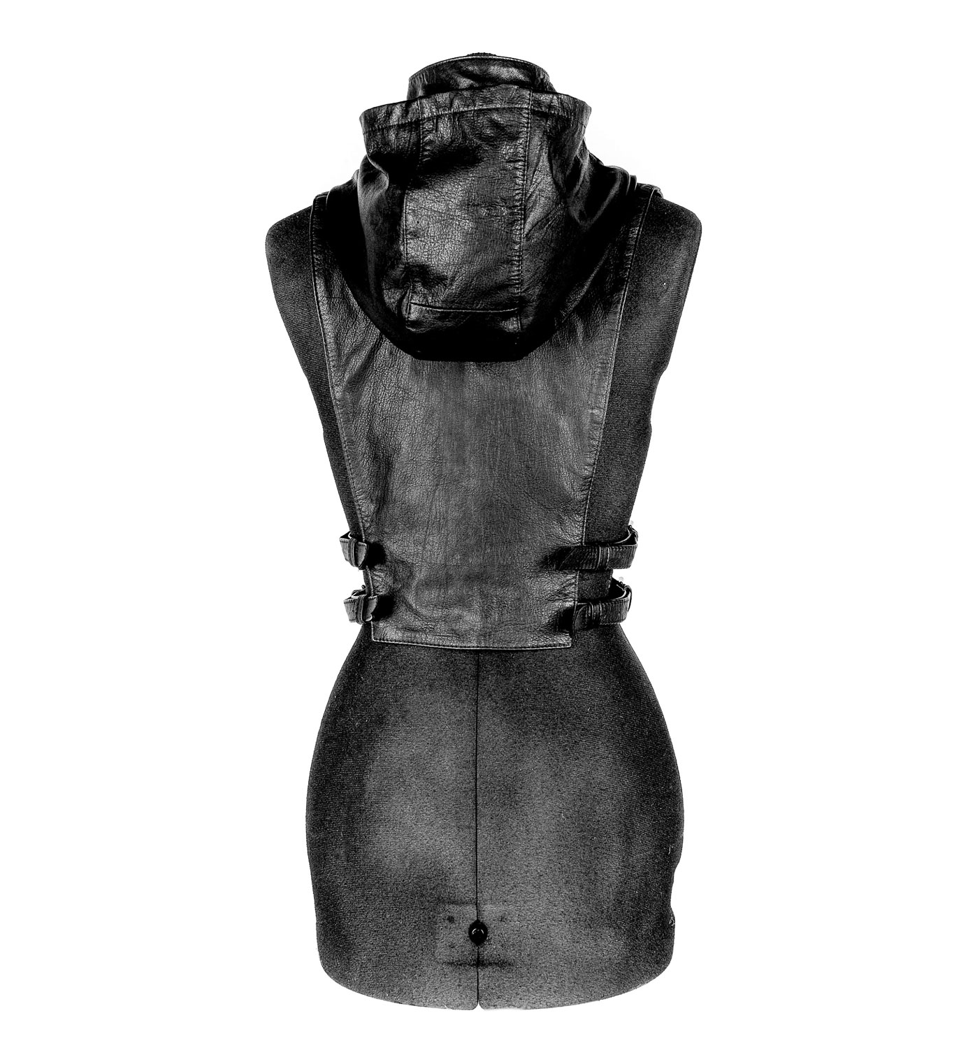 Ninja Kombat Hooded Vest - Leather