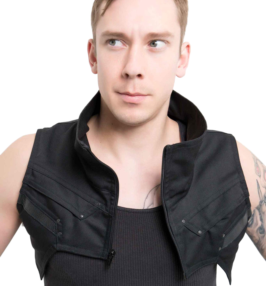 Crisiswear Sector Vest w/ Leather : Delicious Boutique