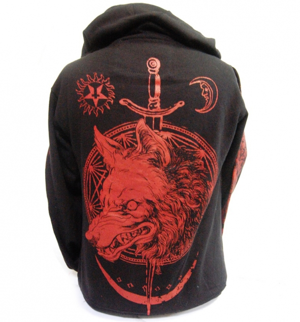 red wolf hoodie