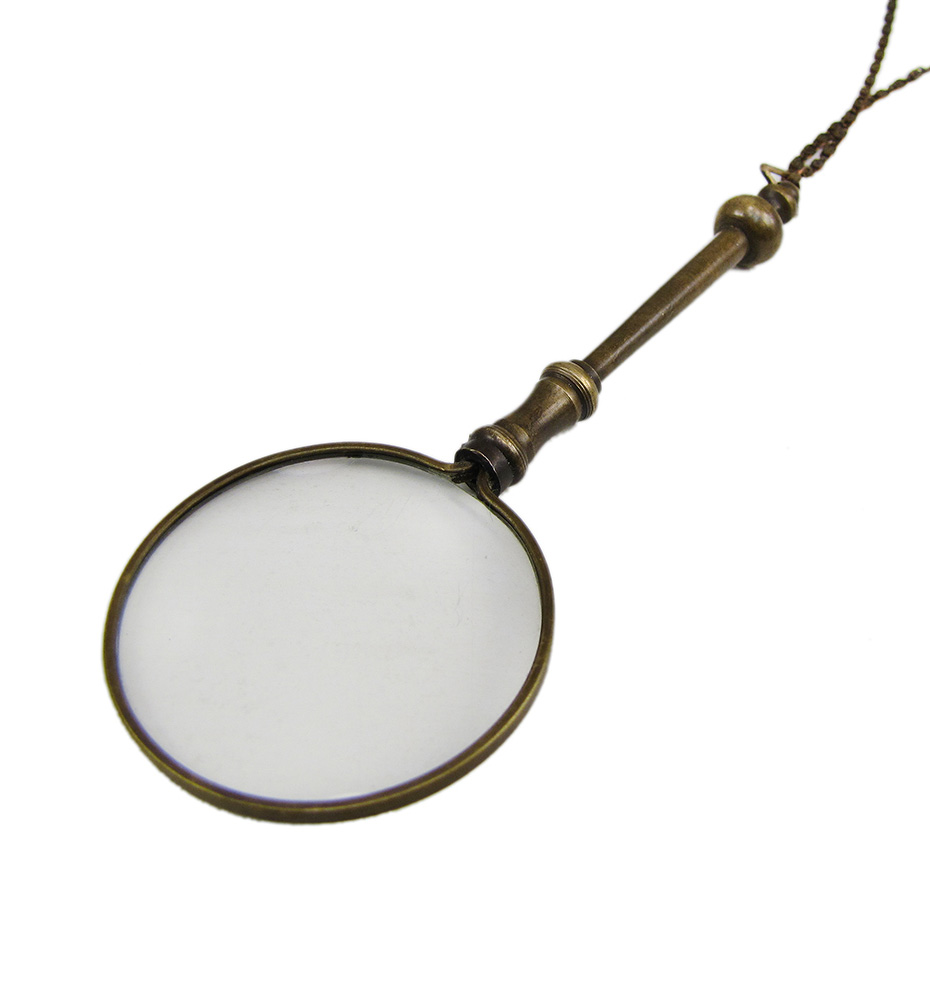 Ornate Magnifying Glass Necklace